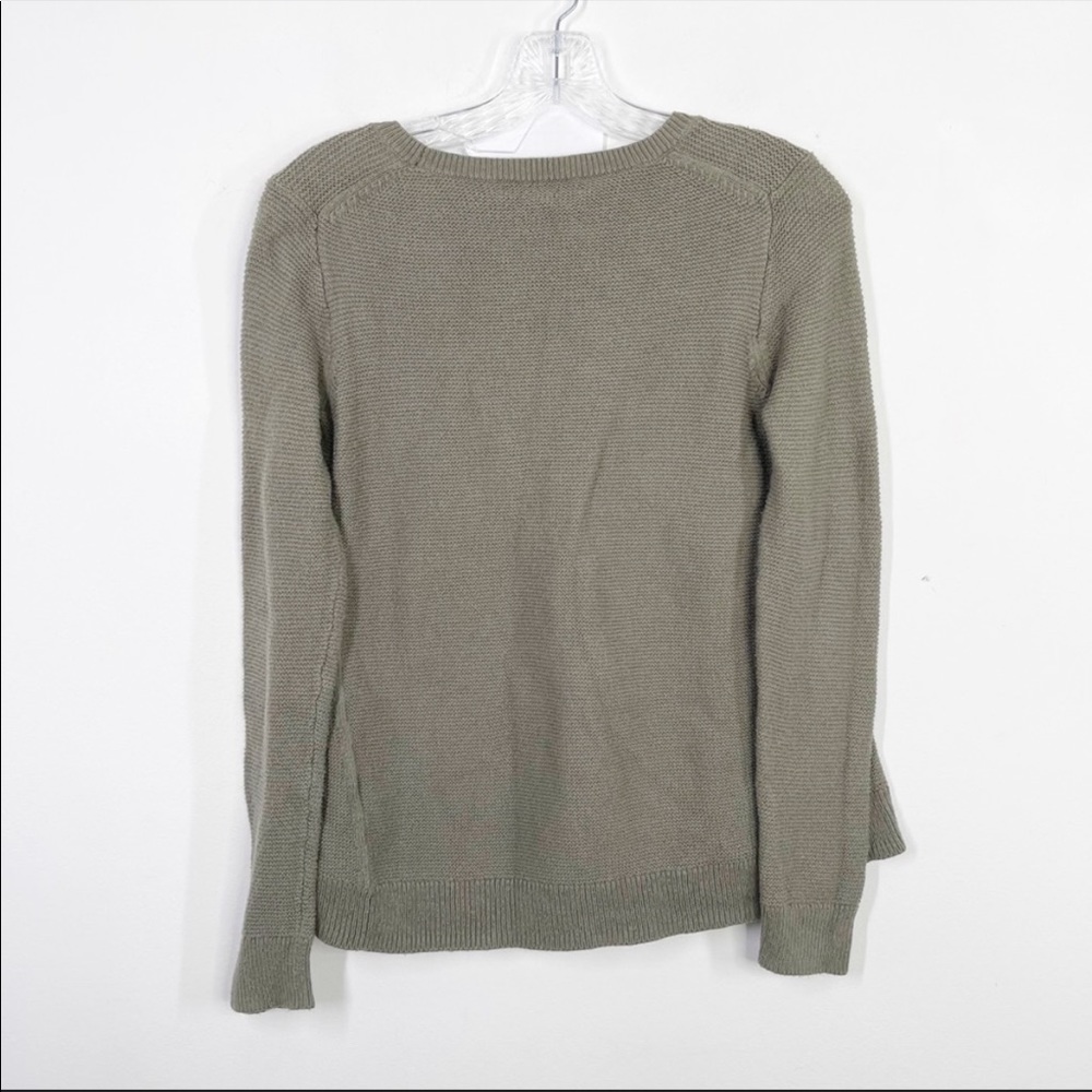 MADEWELL | Green Riverside Textured Sweater Sz. S Small